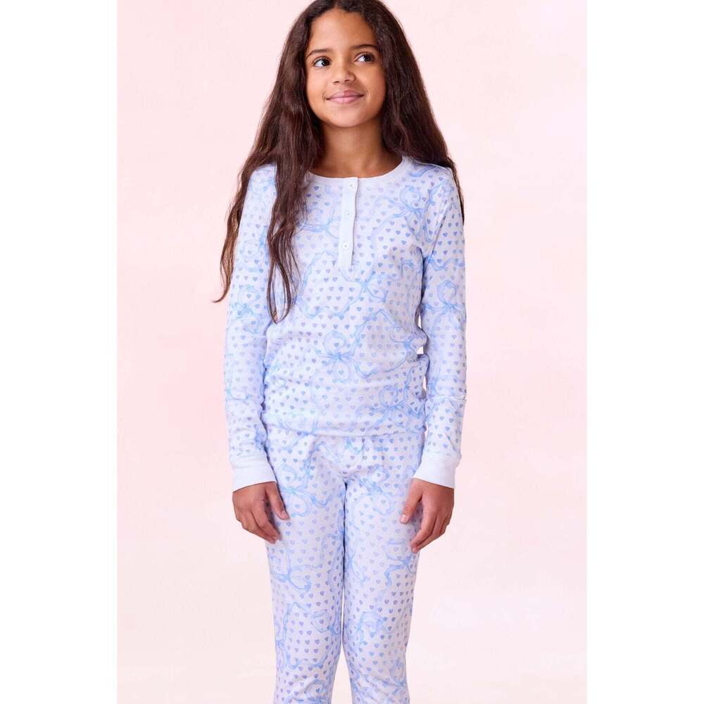Kids Luna Bow Hearts Pajamas